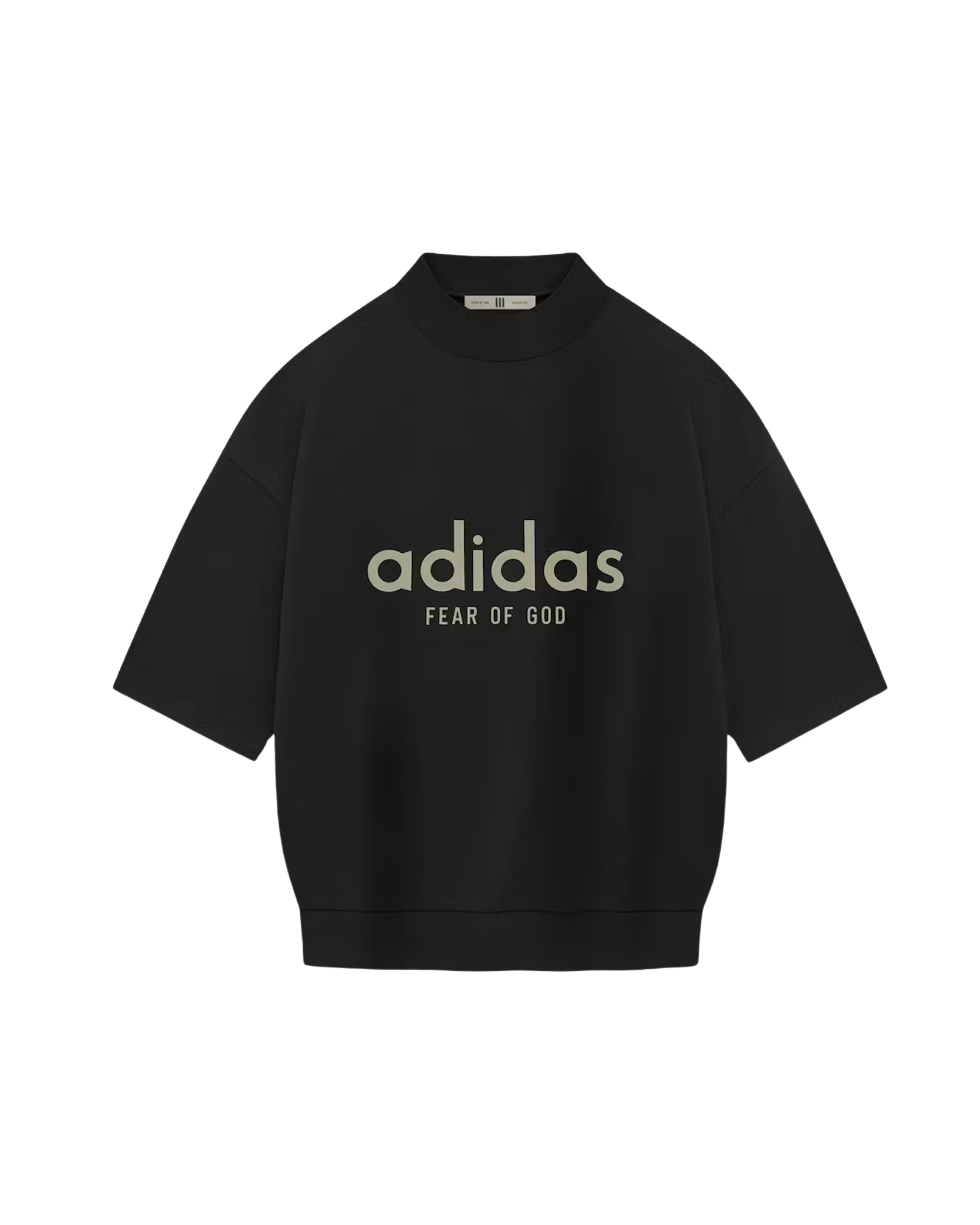 Fear of God Athletics Heavy Jersey 3/4 Mock Tee - "Black"