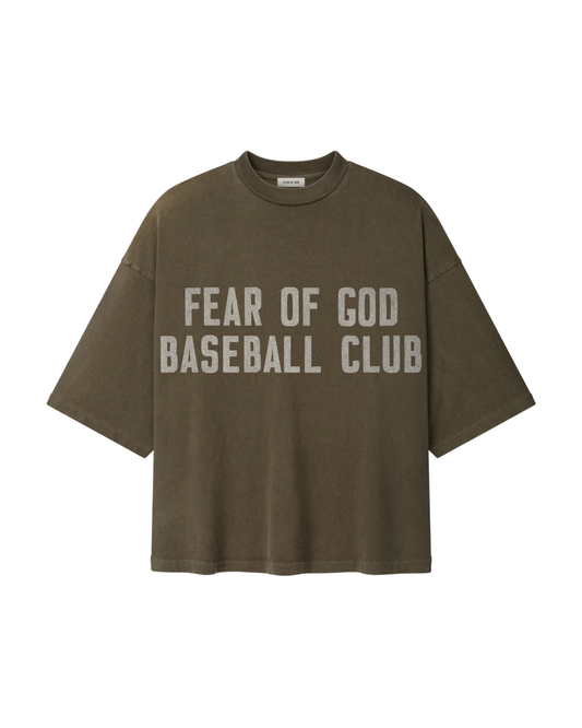 Fear of God  Baseball Club Tee - "Faded Brown"