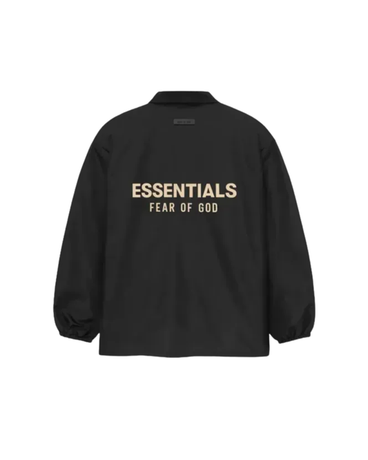 Fear Of God Essentials Coach Jacket - "Jet Black"