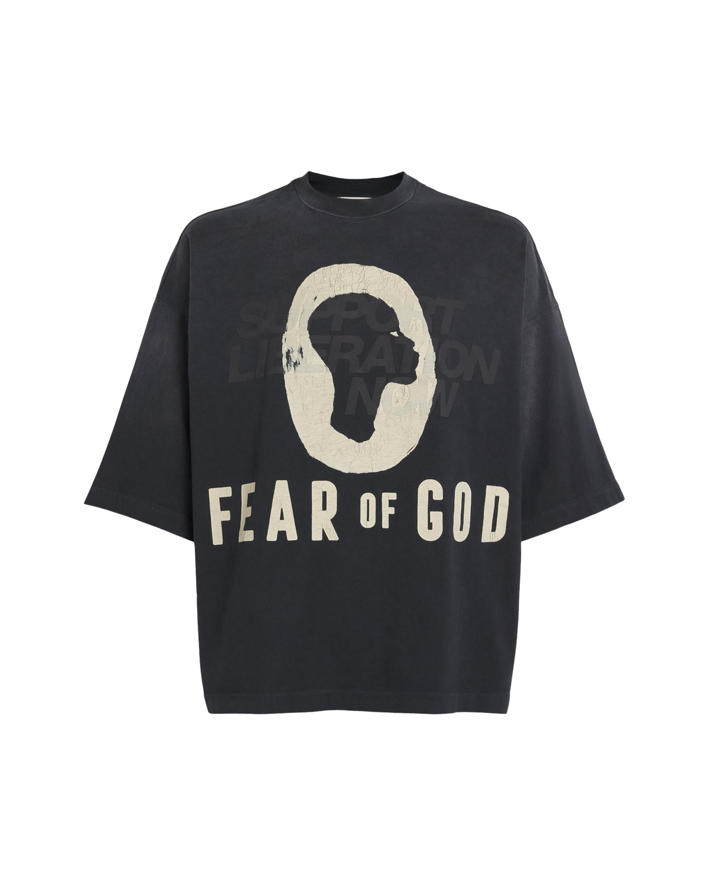 Fear Of God x DSYF Support Liberation Now T-Shirt - "Black"