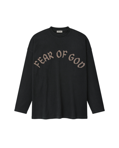 Fear Of God 'F OF G' Long Sleeve Tee - "Black"