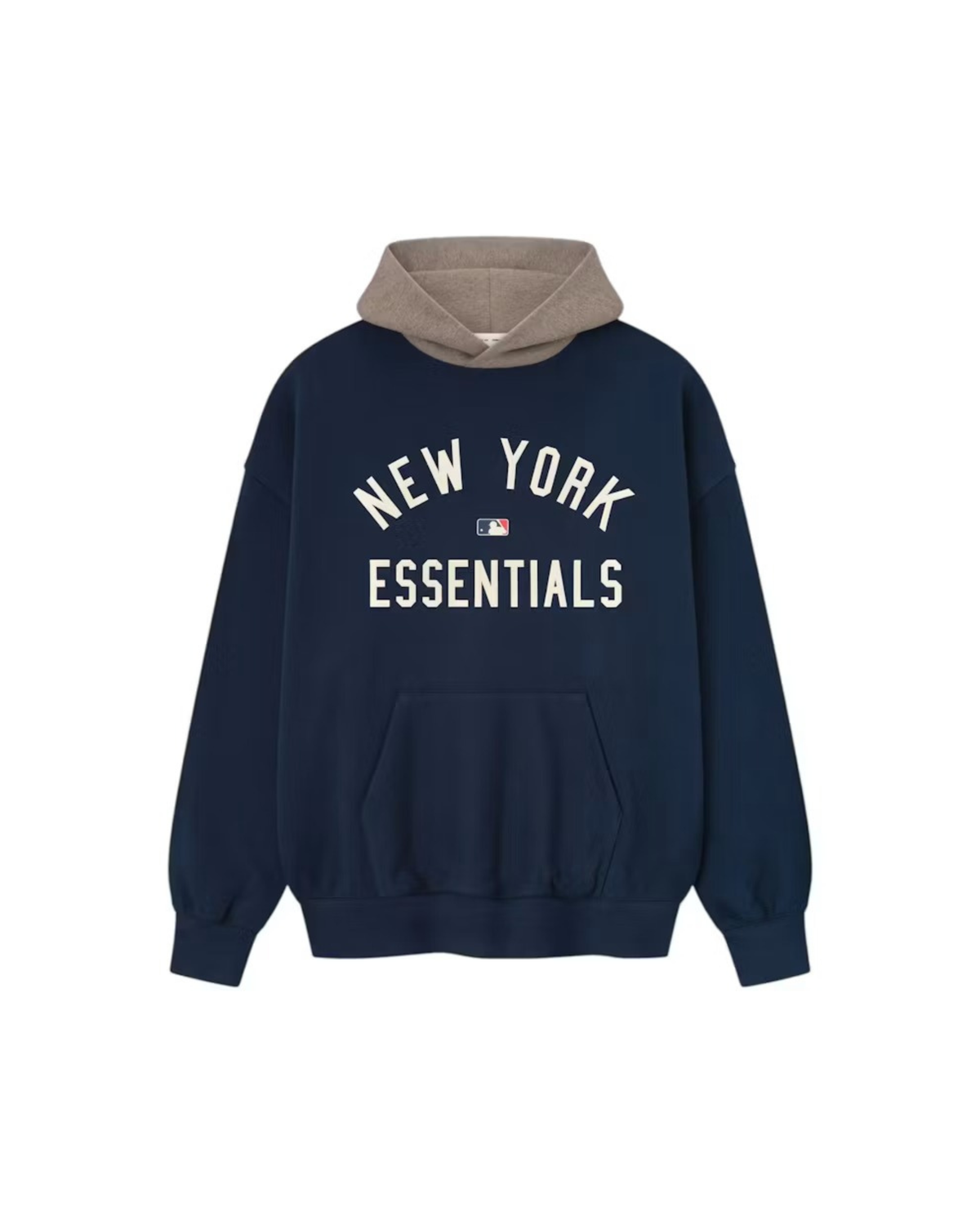 Fear of God Essentials Yankees Sport Hoodie - "Midnight Navy/Homstead Heather"