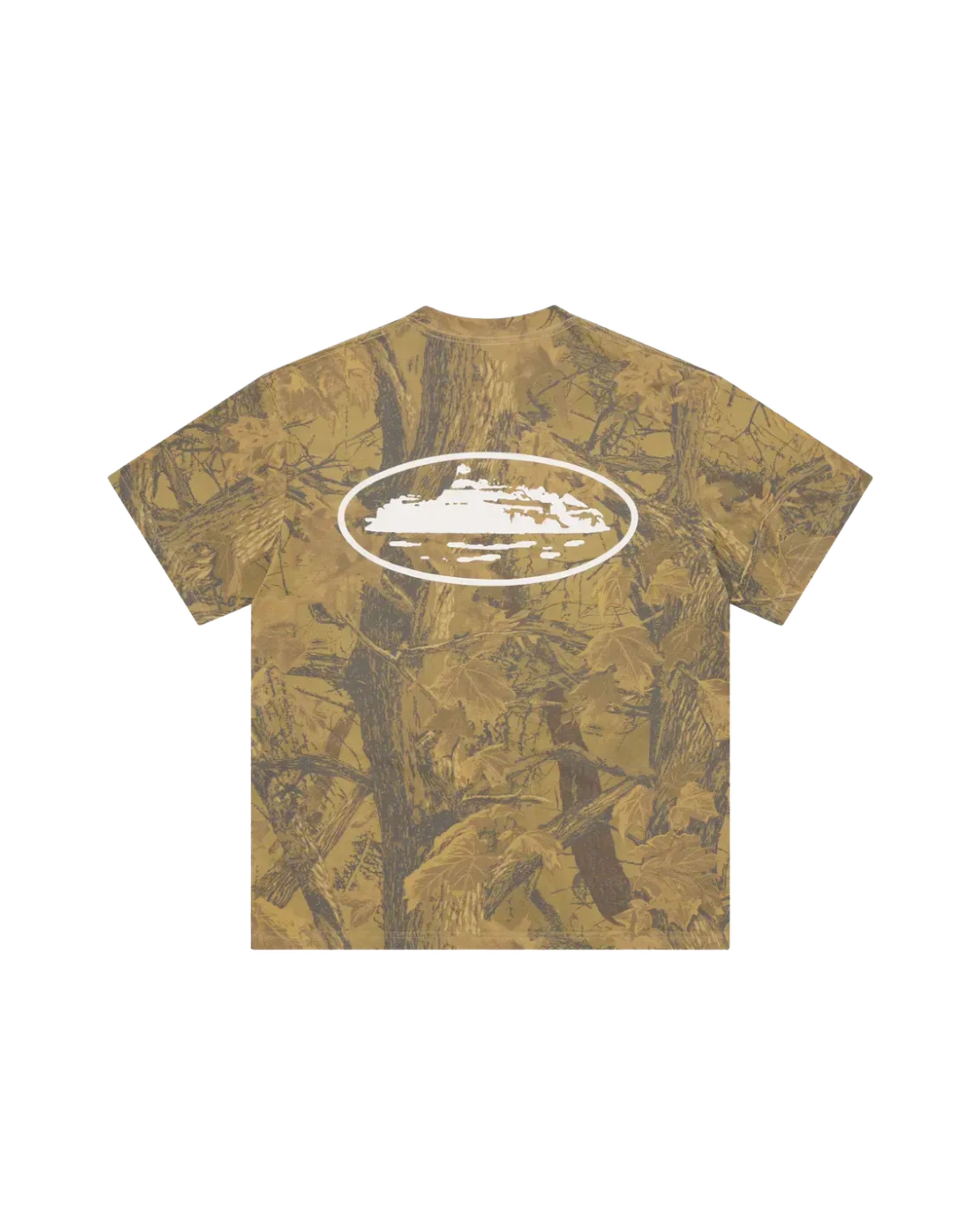 Corteiz Island Puff Print T-Shirt - "Forest Camo"