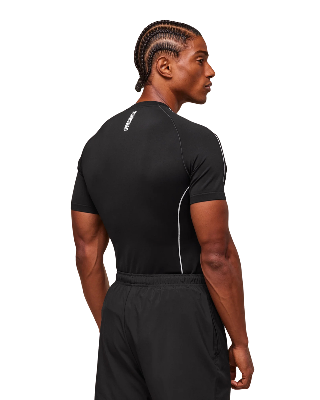 Gymshark Clean Contour Seamless T-Shirt - "Black/White"