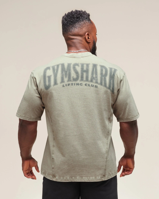 Gymshark Heritage Washed T-Shirt - "Stone Grey"