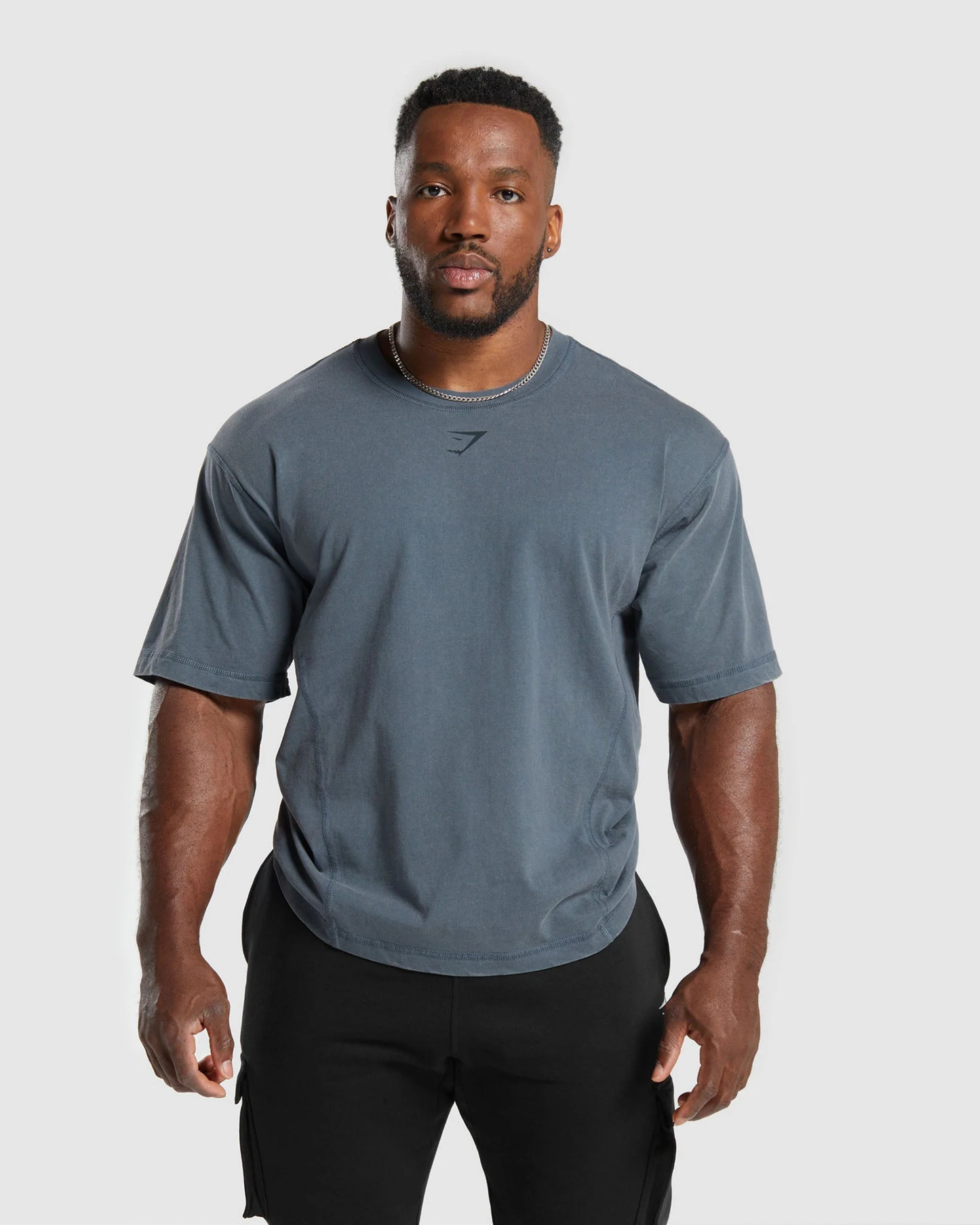 Gymshark Heritage Washed T-Shirt - "Titanium Blue"