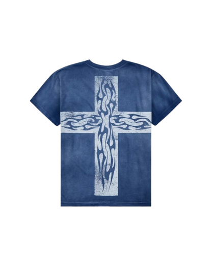 Hellstar Carry Your Cross Tee - "Navy"