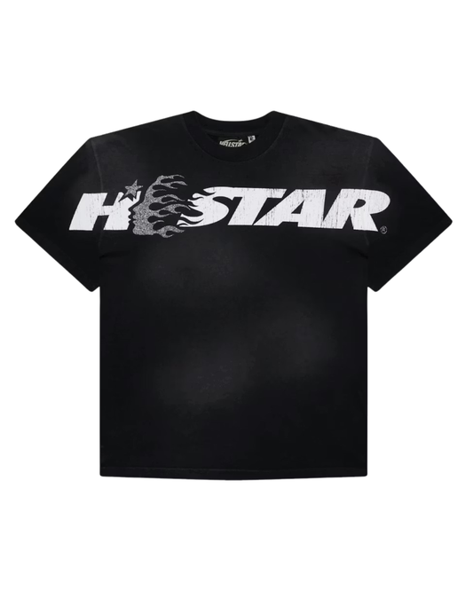 Hellstar Cartoon Logo Glitter T-shirt - "Black"