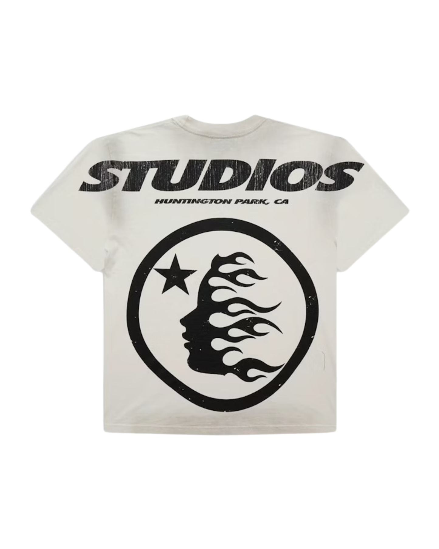 Hellstar Cartoon Logo Glitter T-shirt - "Grey/Red"