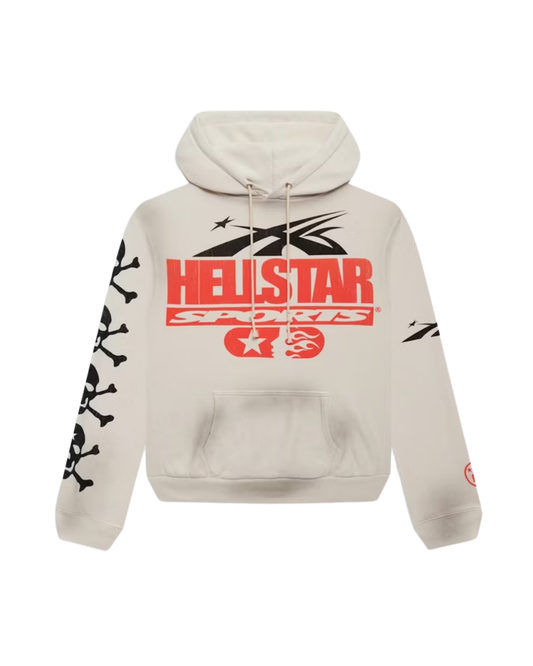 Hellstar If You Dont Like Us Beat Us Hoodie - "White"
