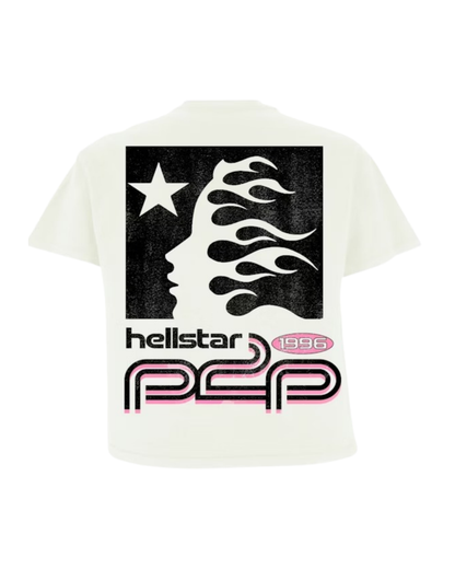 Hellstar Sport Logo T-Shirt - "White/Pink"