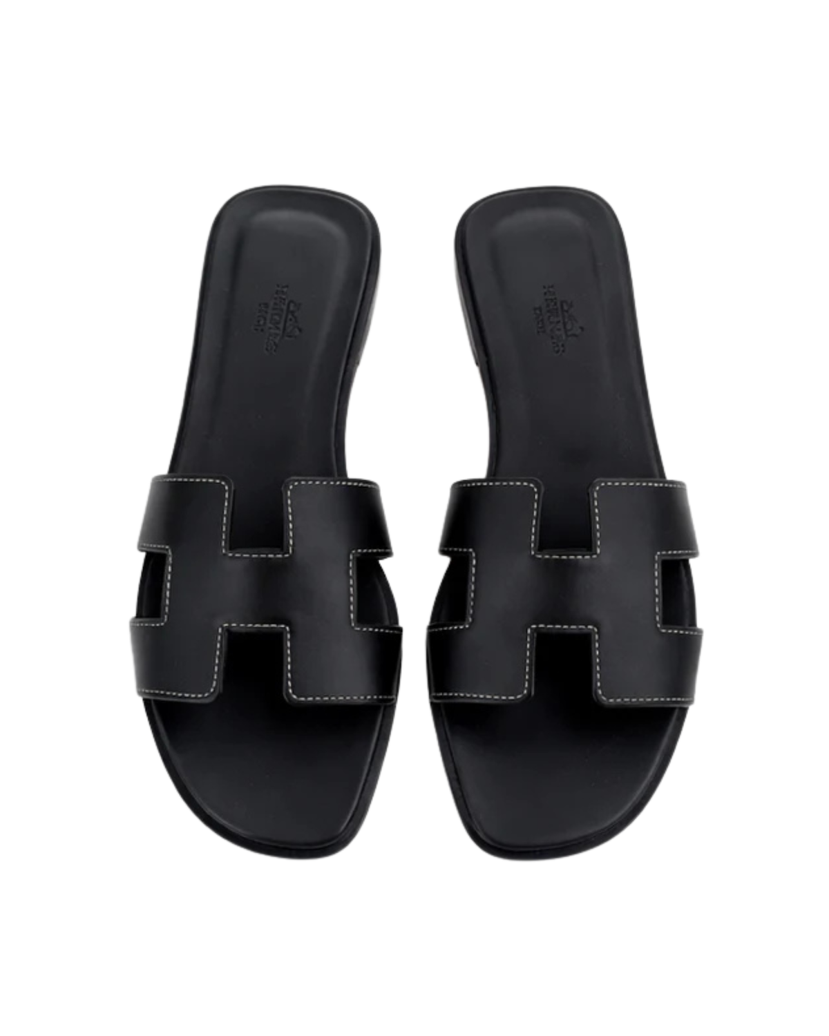 Hermes Oran Sandals - "Noir"
