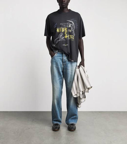 Represent Enemy T-shirt - "Stained Black"