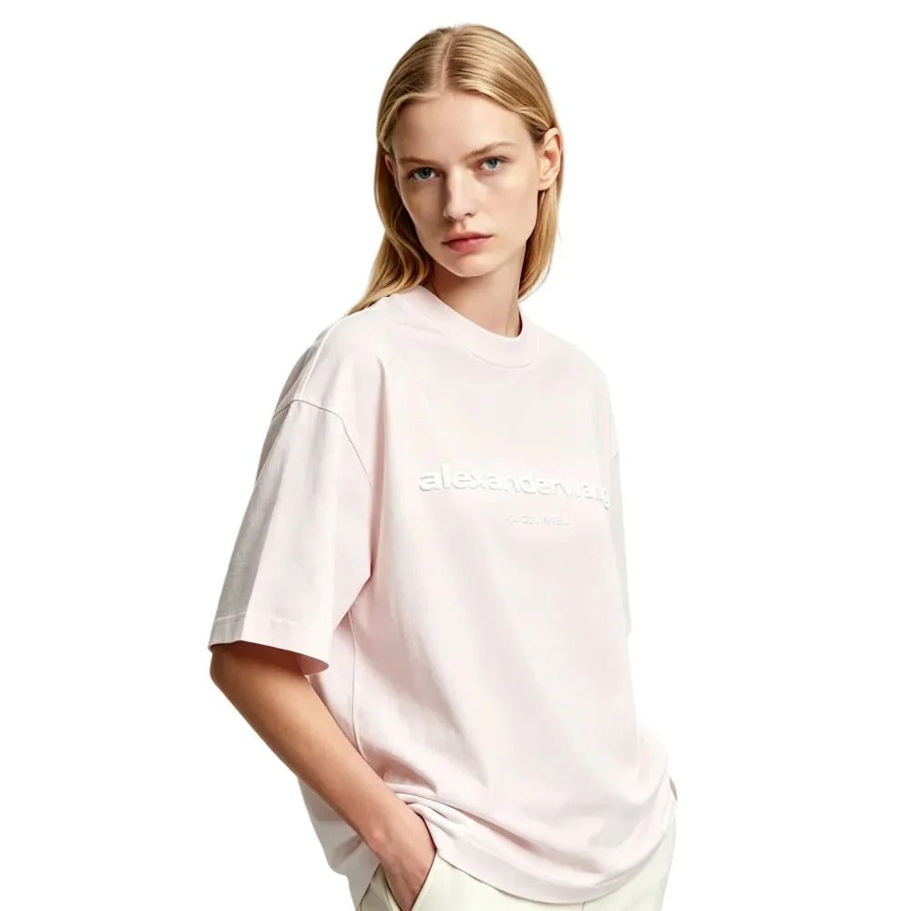 Alexander Wang Puff Logo Tee - "Pink"