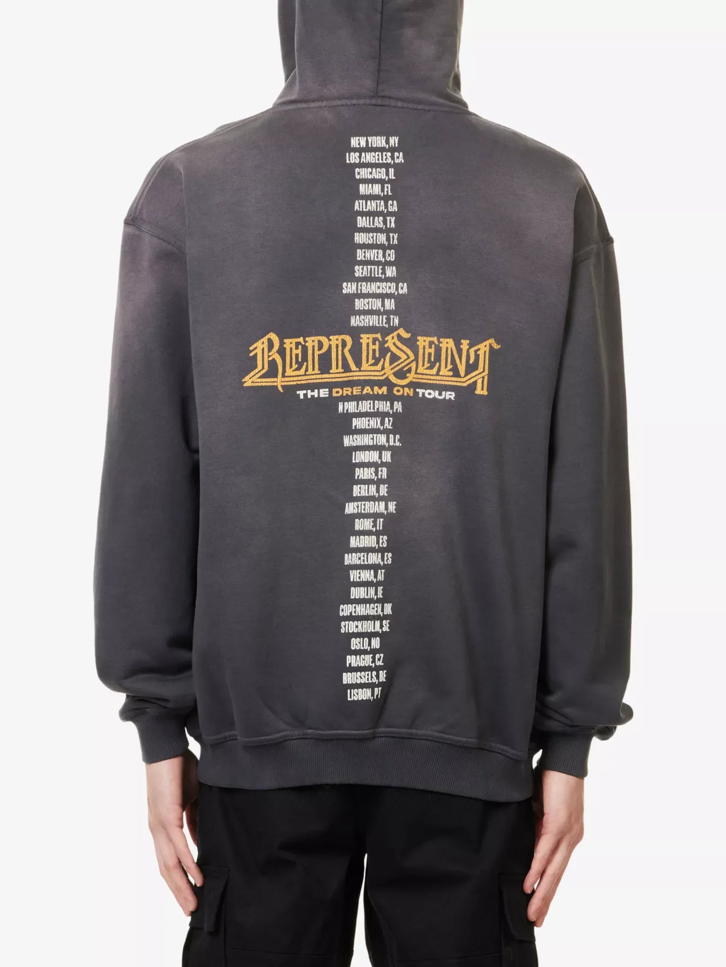 Represent Golden Tour Hoodie - "Sun Fade Grey"