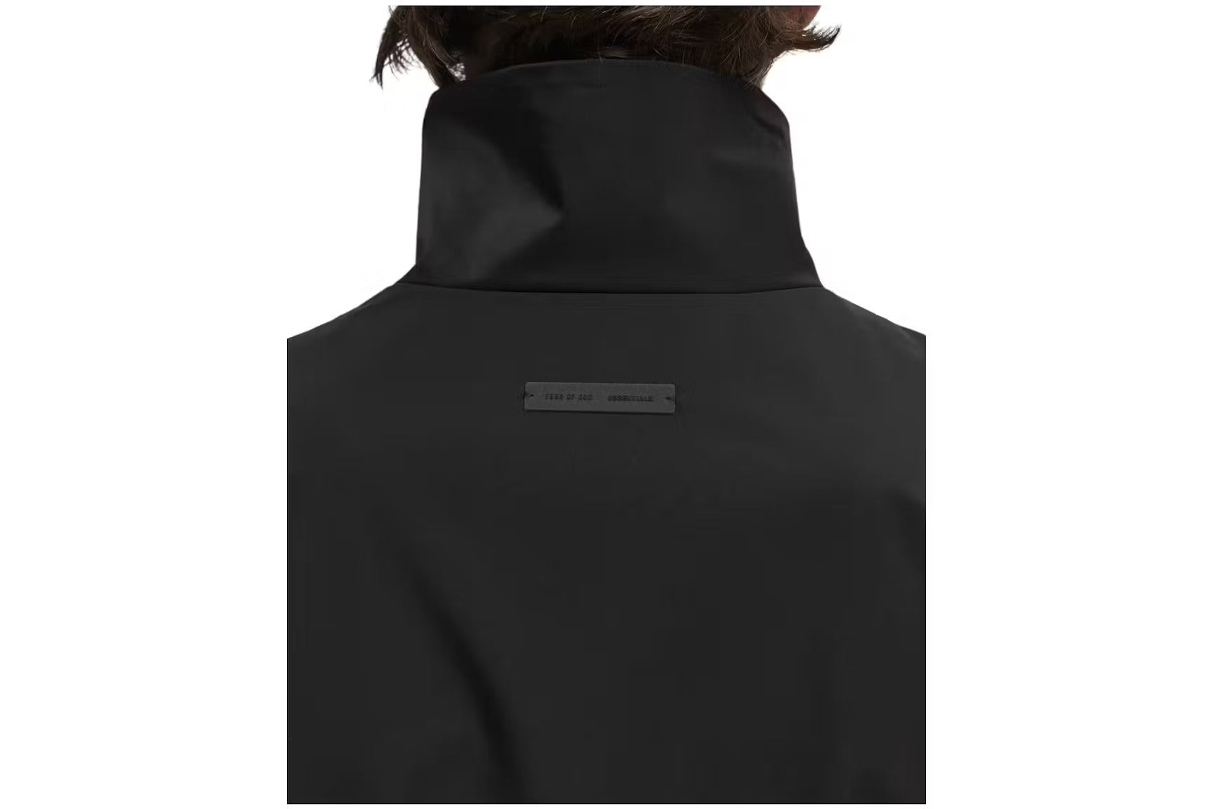 Fear of God Essentials Sporty Nylon Half Zip - "Jet Black"