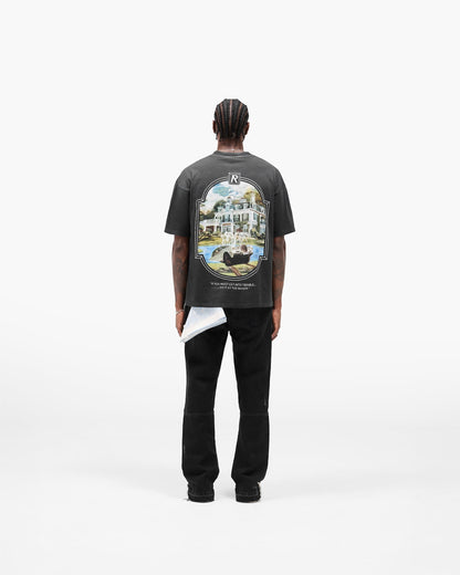 Represent Revere Manor T-Shirt - "Stained Black"