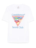 Casablanca Tennis Club Icon T-shirt - "White"