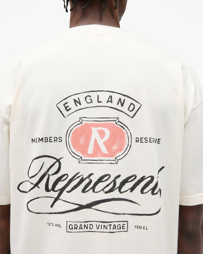 Represent Grand Vintage Hand Drawn T-Shirt - "Aged White"