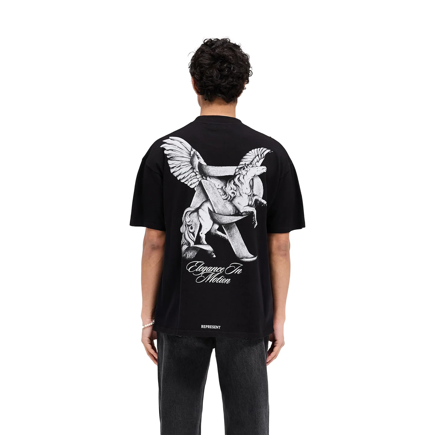 Represent Elegance In Motion T-shirt - "Jet Black"