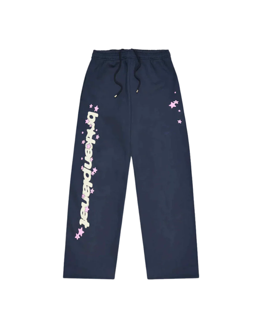 Broken Planet Market 'All The Stars' Sweatpants - "Deep Navy/Pink"