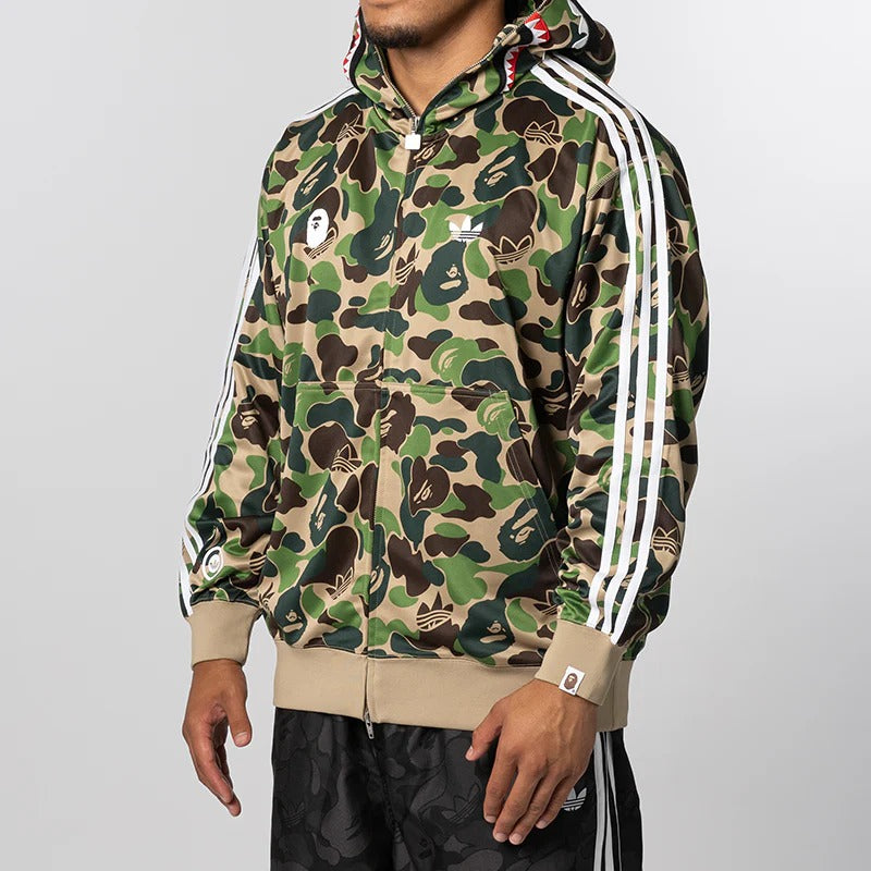 Bape Shark Full Zip Hoodie - "Camo"