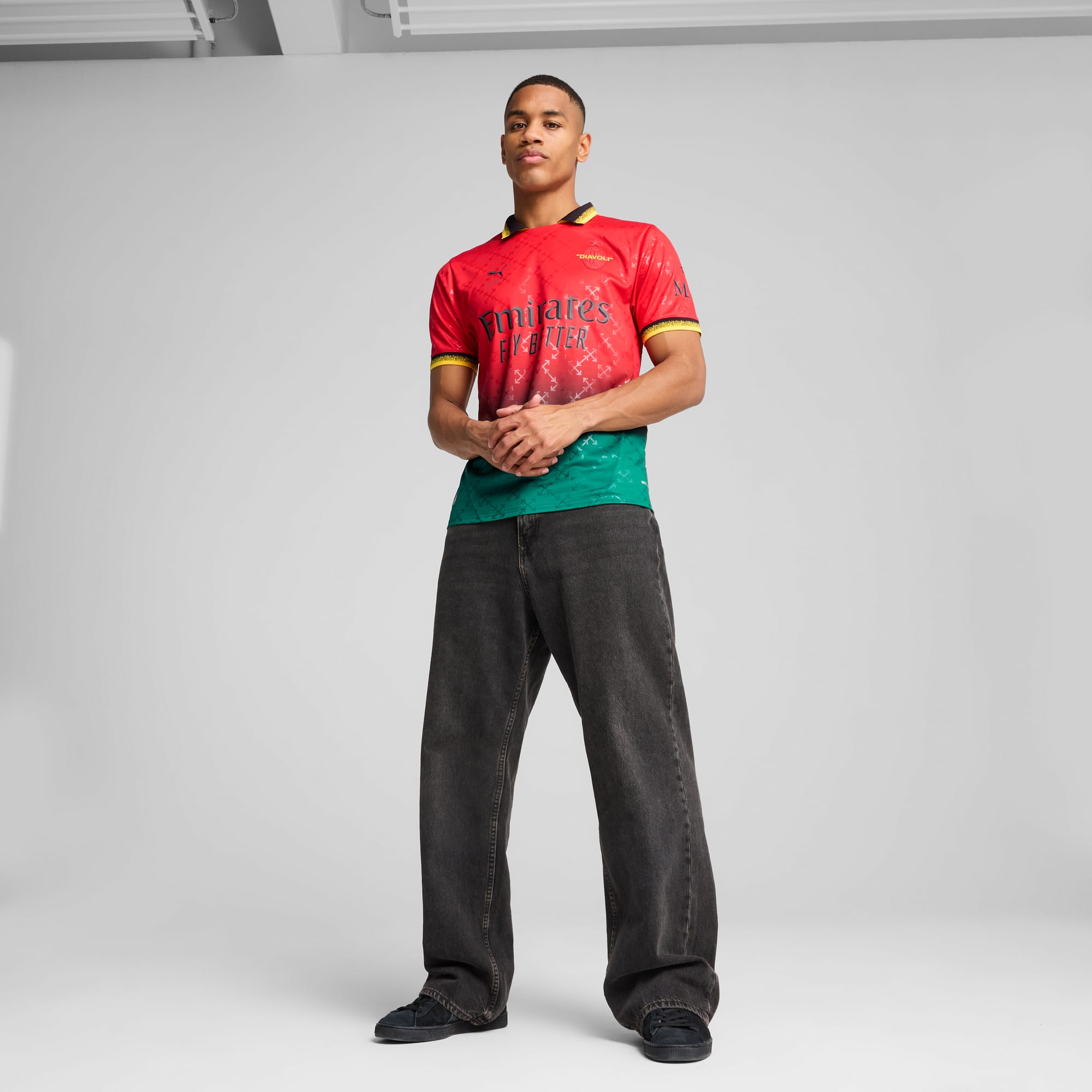 Ac Milan X Off-White™ 2024/25 Red Edition Football Shirt