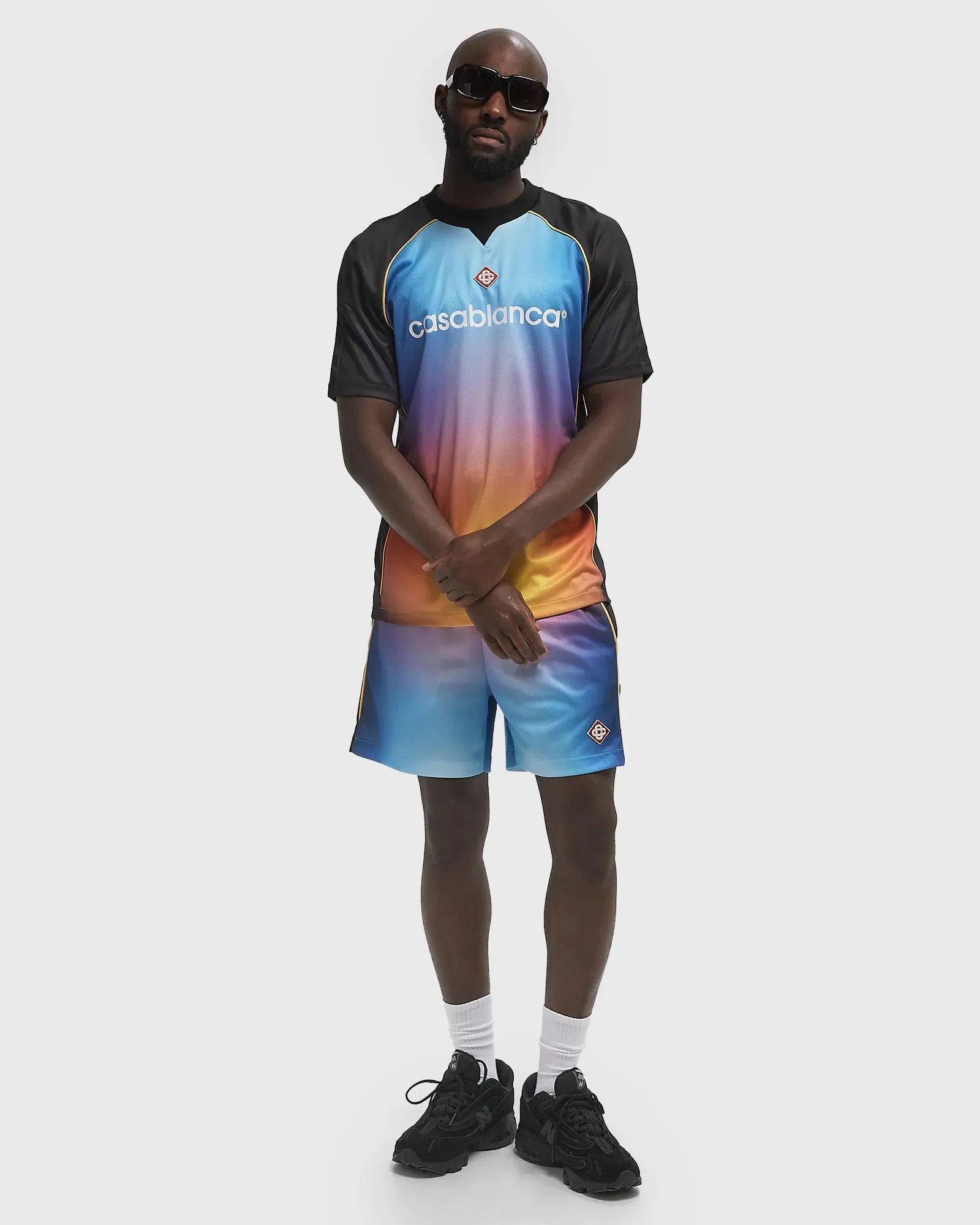 Casablanca Printed Football Top - "Gradient"