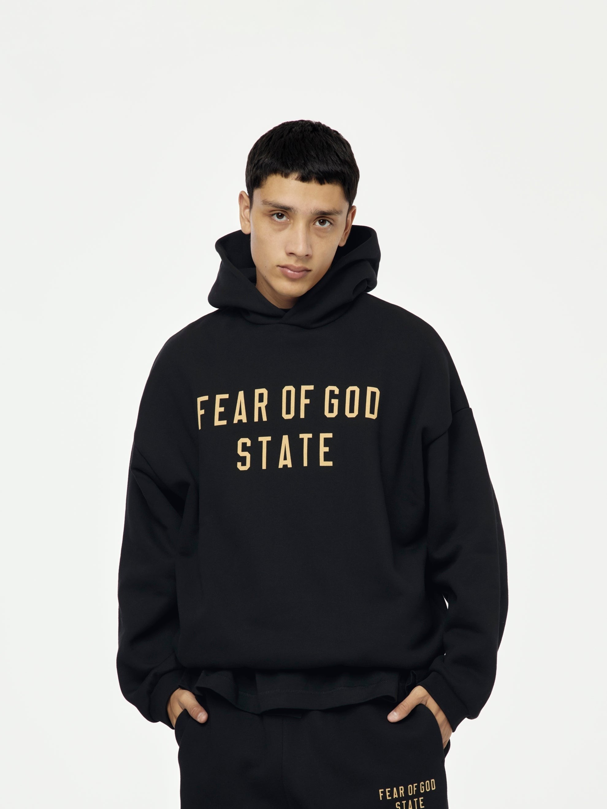 Fear of God Essentials Fleece Hoodie - "Black"