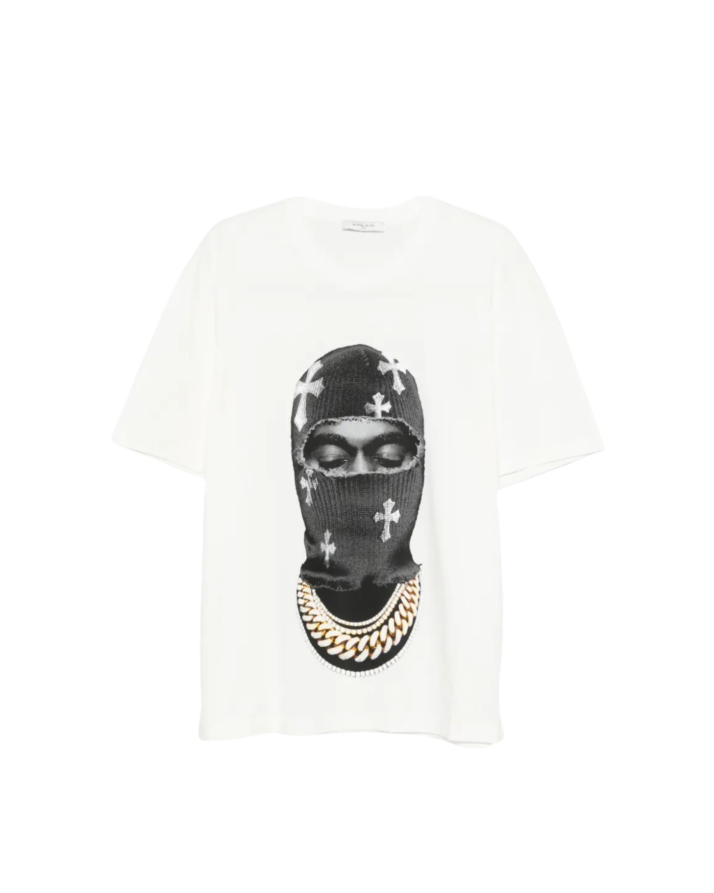 Ih Nom Uh Nit Mask Crosses T-shirt - "White"