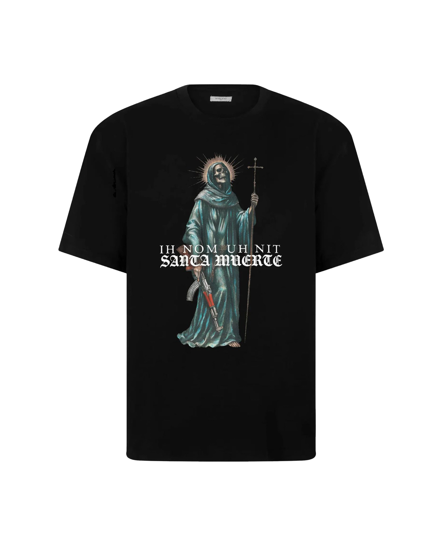 Ih Nom Uh Nit Black Santa T-shirt - "Black"