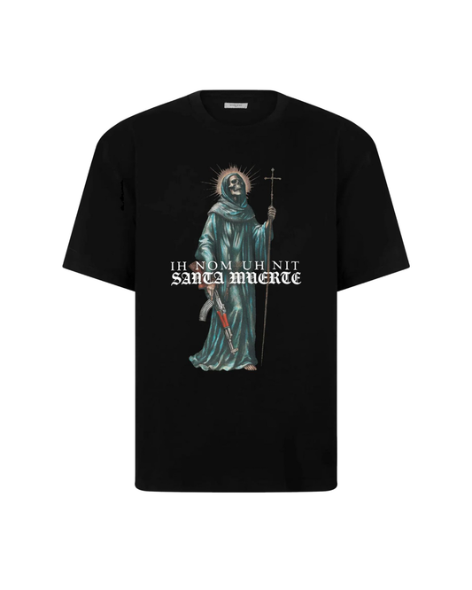 Ih Nom Uh Nit Black Santa T-shirt - "Black"