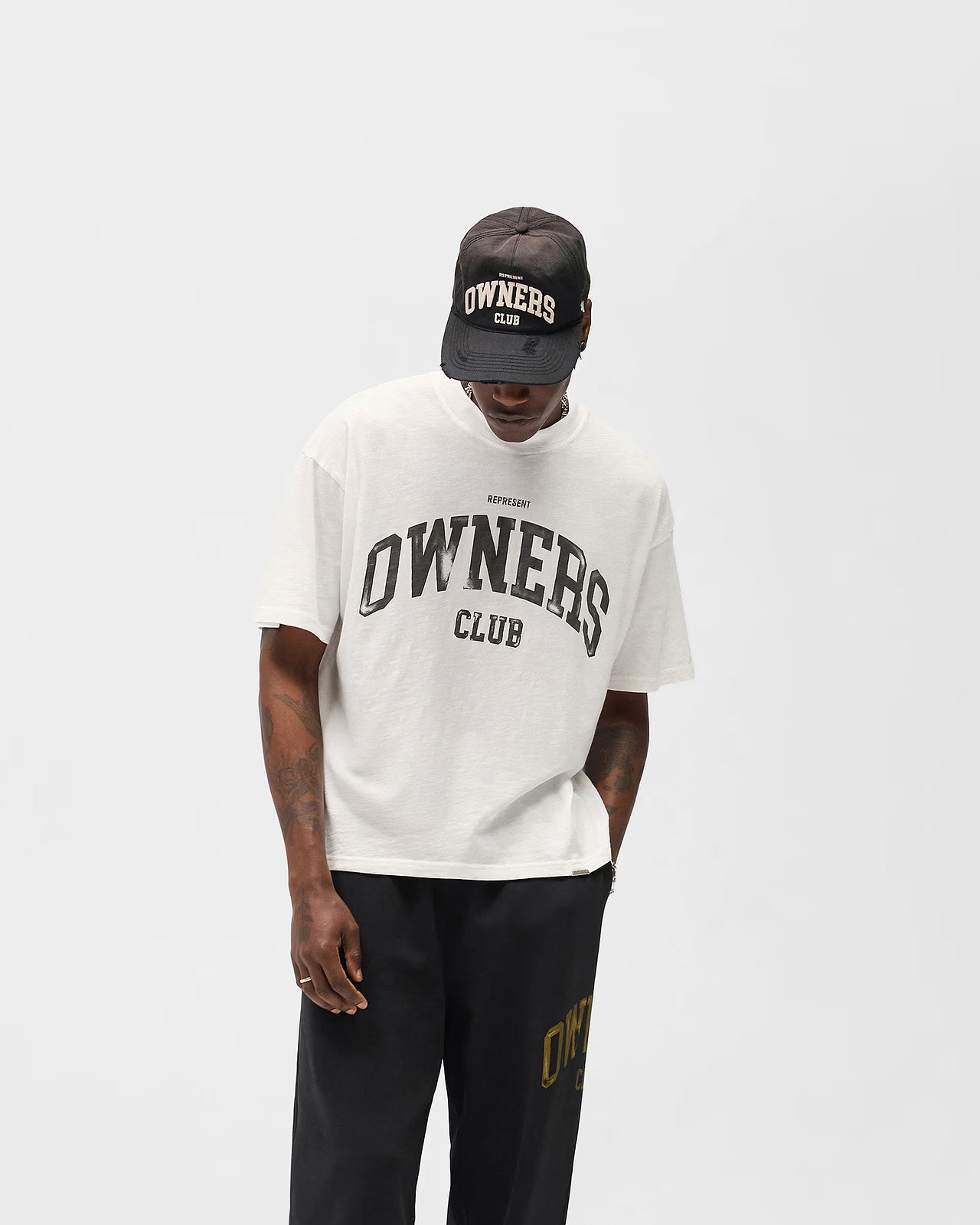 Represent Owners Club T-Shirt - "Flat White"