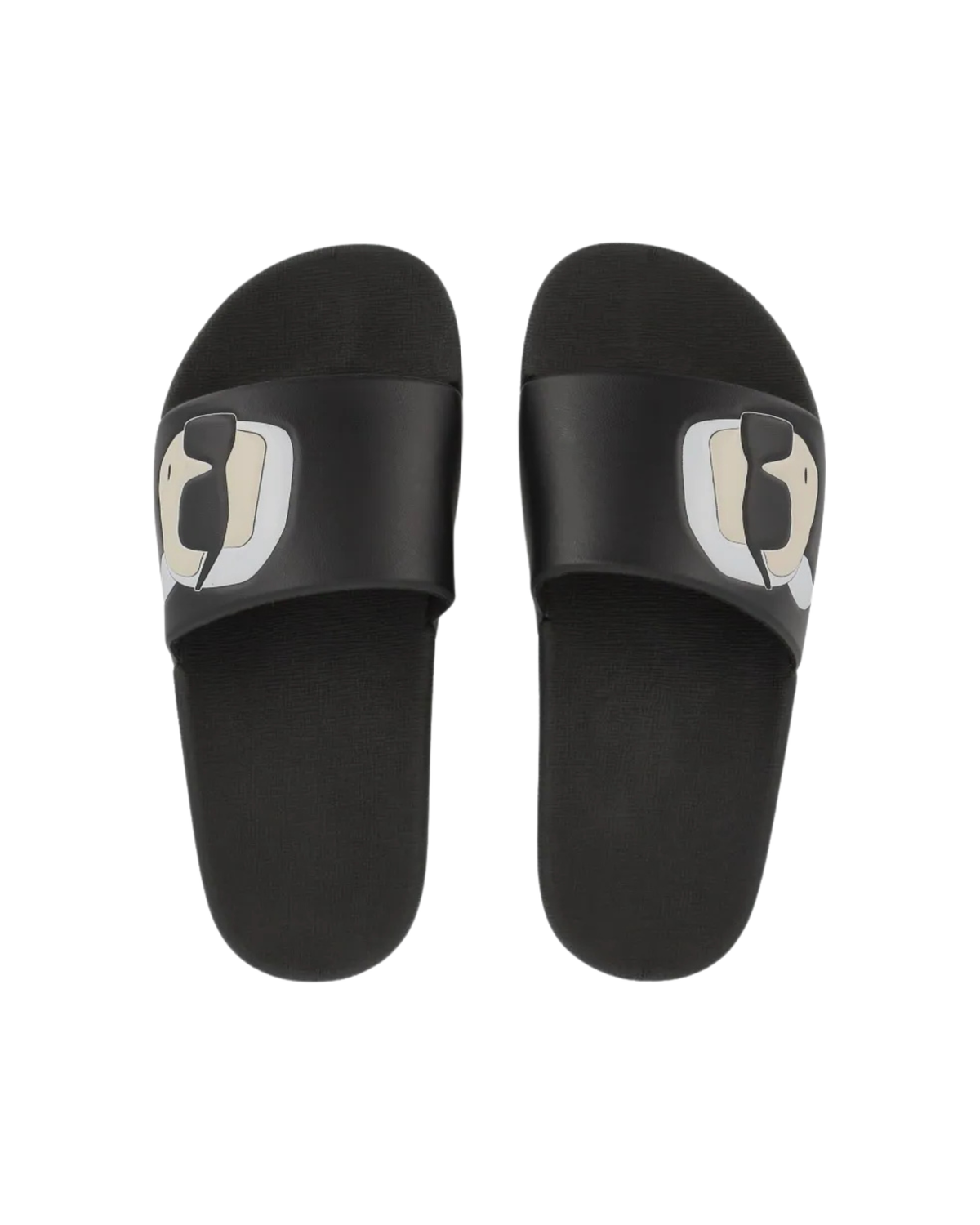 Karl Lagerfeld Ikonik Karl-print Slides - "Black"