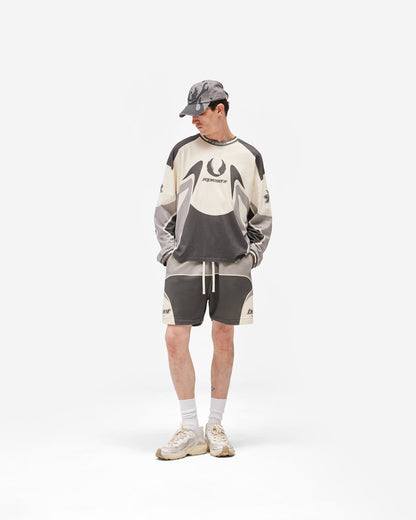Represent X Belstaff Racing Shorts - "Dark Grey"