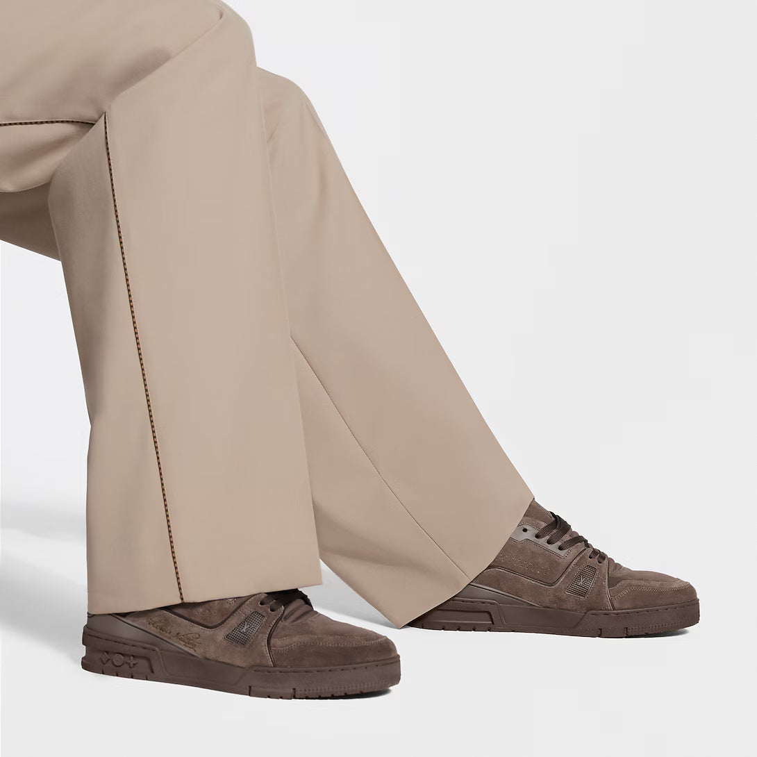 LV Trainer Distressed Sneaker - "Marron"