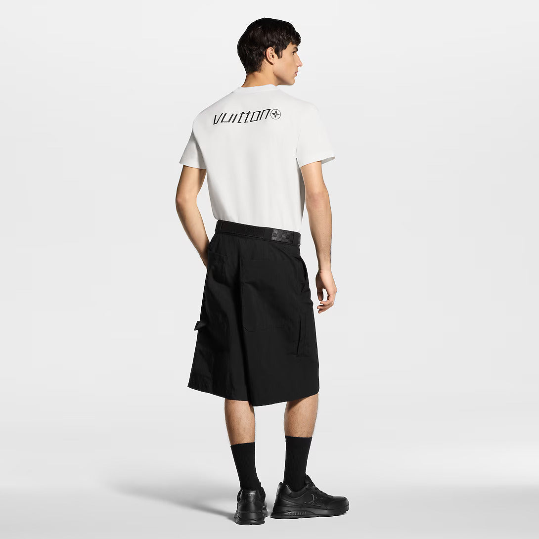 LV Printed Signature T-Shirt - "White/Black"