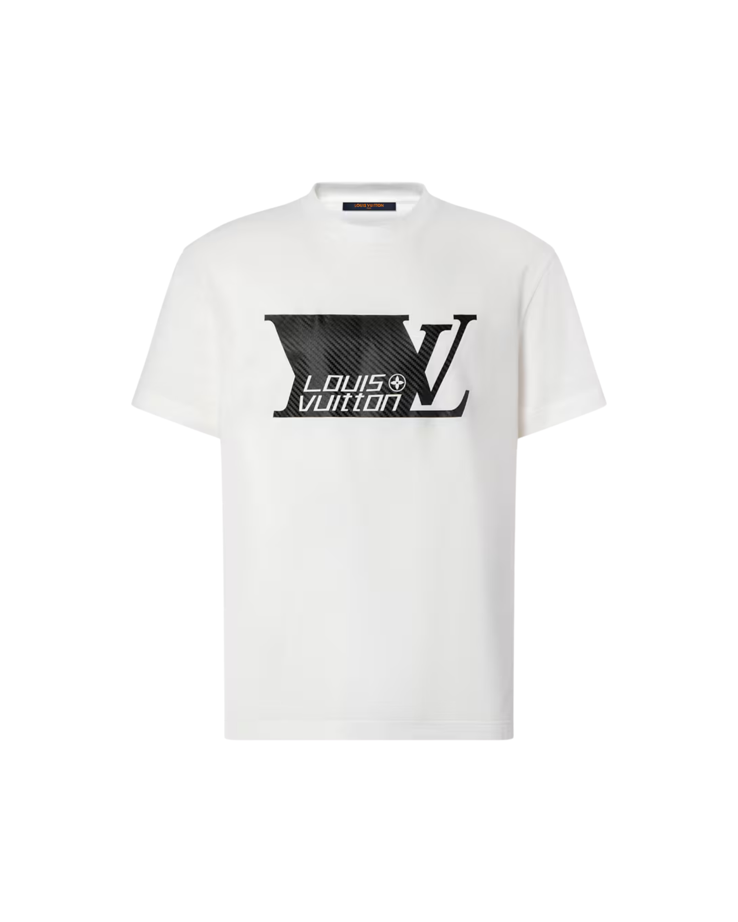 LV Printed Signature T-Shirt - "White/Black"