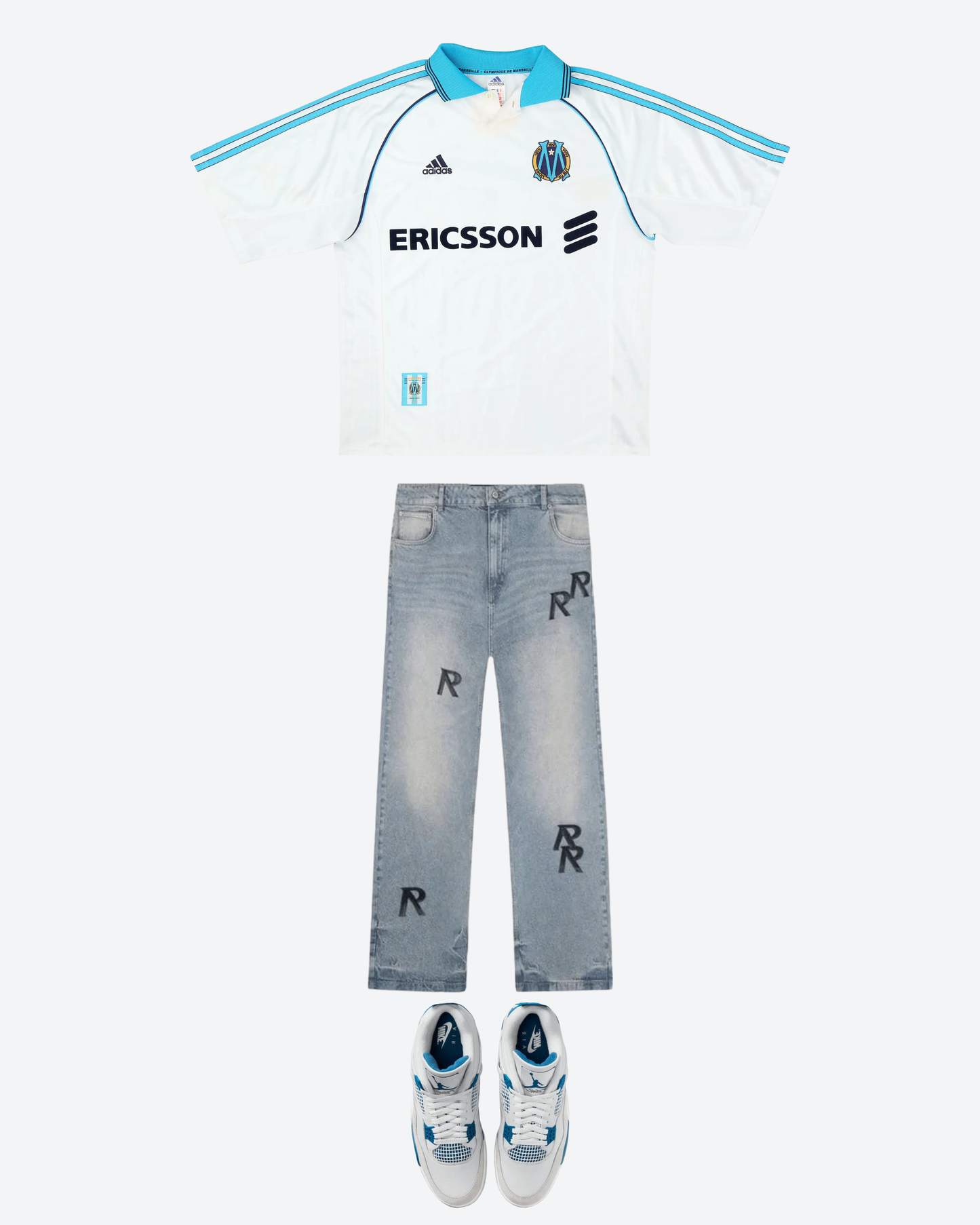 Marseille 1998/99 Home Retro Football Shirt