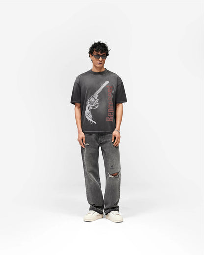 Represent Loaded With Love T-Shirt - "Stained Black"