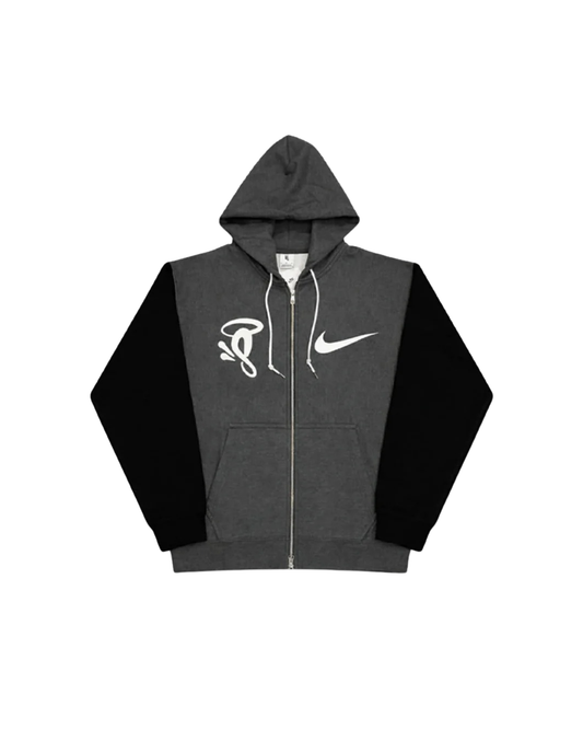 Nike x Syna World Swoosh Zip-Up Hoodie - "Charcoal"
