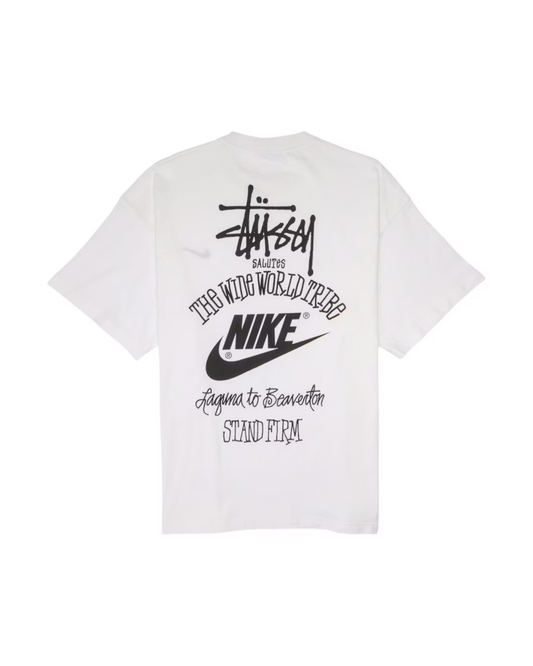 Nike x Stussy The Wide World Tribe T-Shirt - "White"
