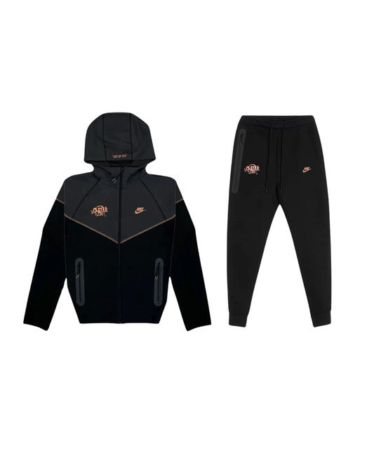 Nike Tech Fleece x Syna World x Central Cee - "Black/Rose Gold"