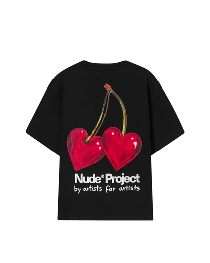 Nude Project Juicy Cherry Tee - "Black"