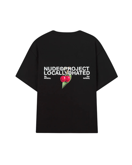 Nude Project Locally Hated Cherry Tee - "Black"