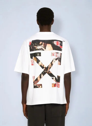 Off-White Paint Arrow Skate Logo T-Shirt - "White"