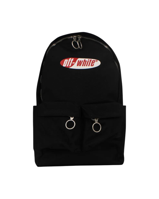 Off-White Split Logo Backpack - "Black/Red"
