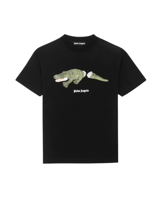 Palm Angels Crocodile Print T-shirt - "Black"