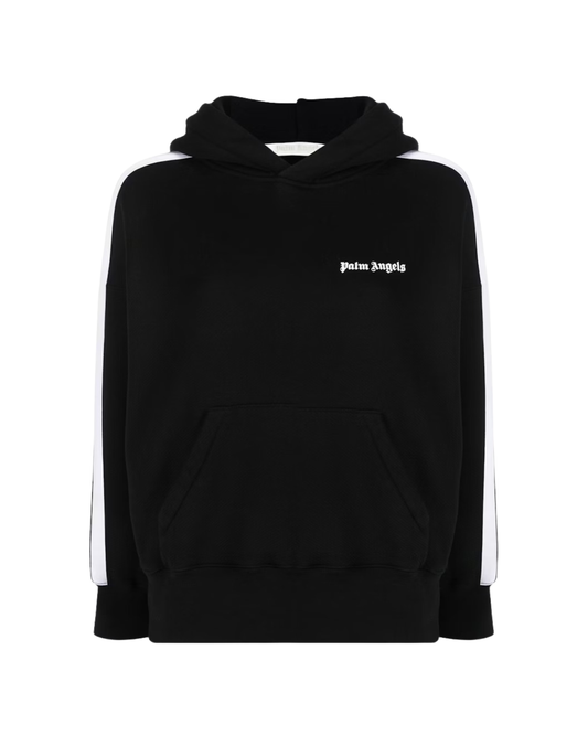 Palm Angels Womens Track Hoodie - "Black/White"