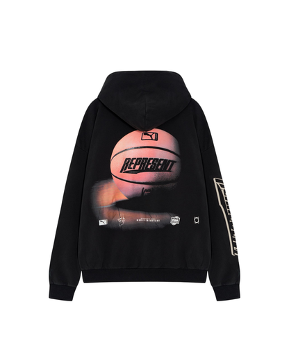 Represent x Puma Oversized Hoodie - "Black"